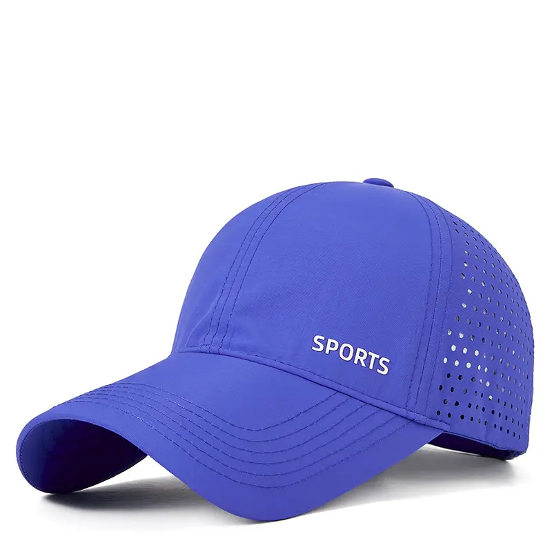 Women Blue Sports Cap with "SPORTS" Logo