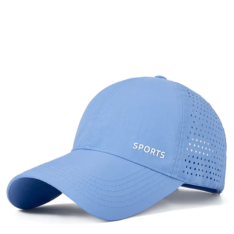 Women Blue Sports Cap with "SPORTS" Logo
