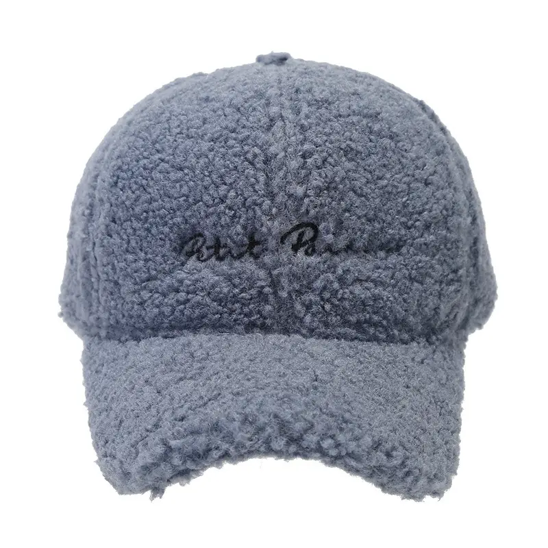 Autumn Winter Fleece Berber Cap Beige
