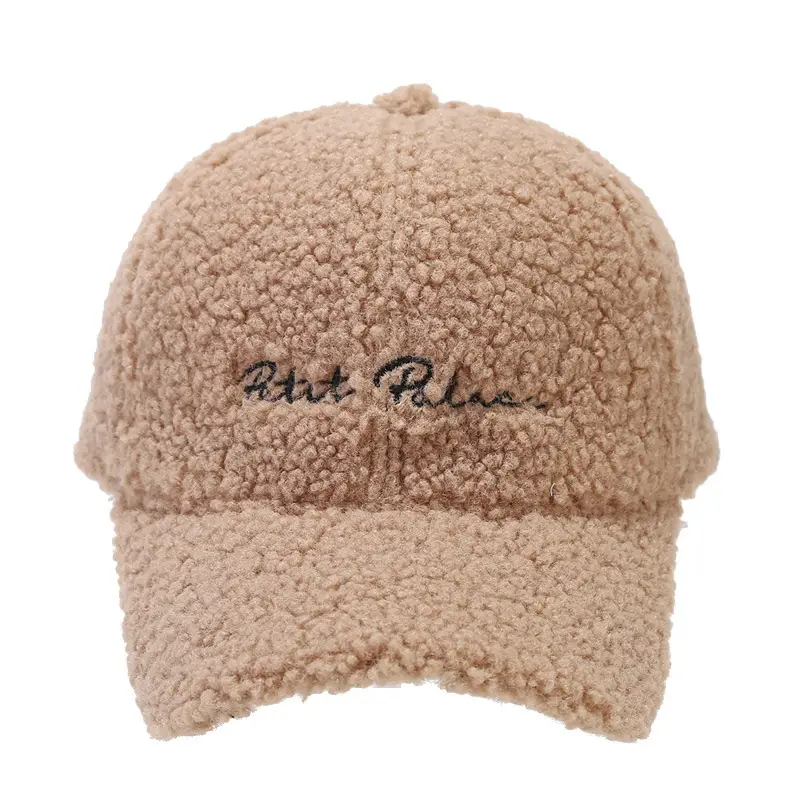 Autumn Winter Fleece Berber Cap Beige