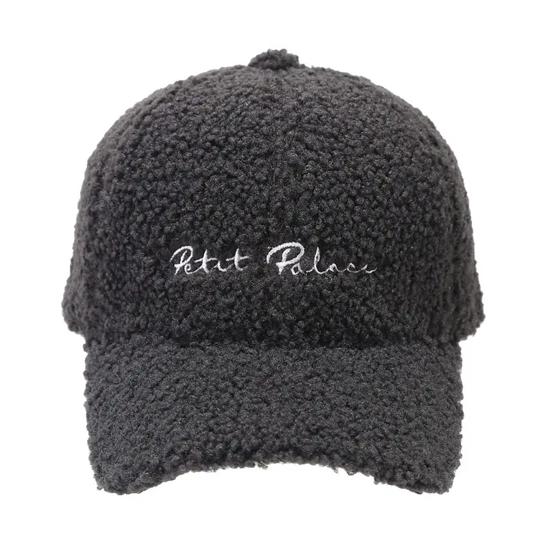 Autumn Winter Fleece Berber Cap Beige