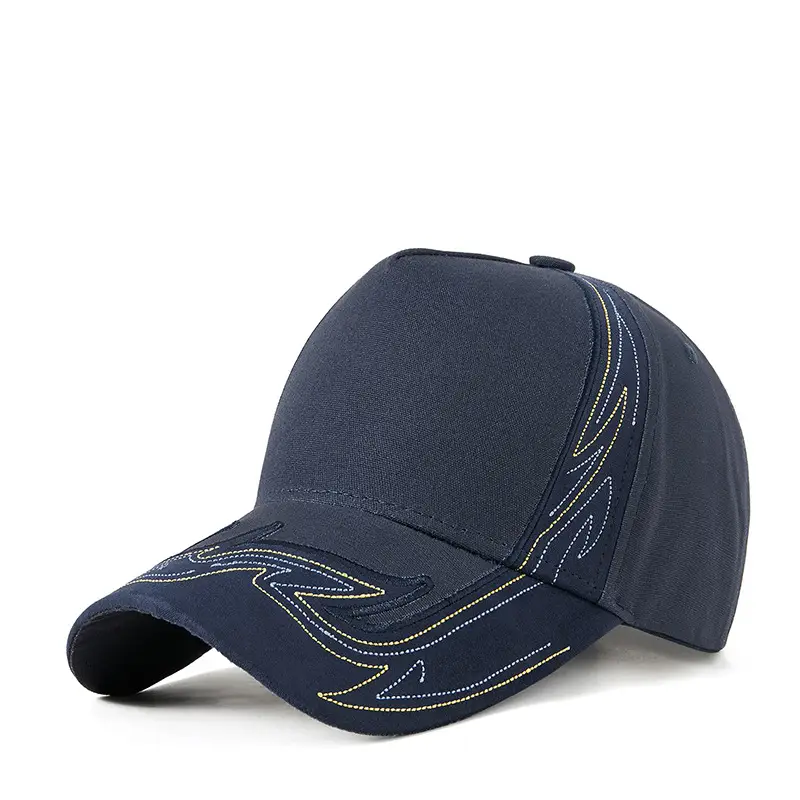 Men Embroidered Black Baseball Cap Grey 2025 - Image 2