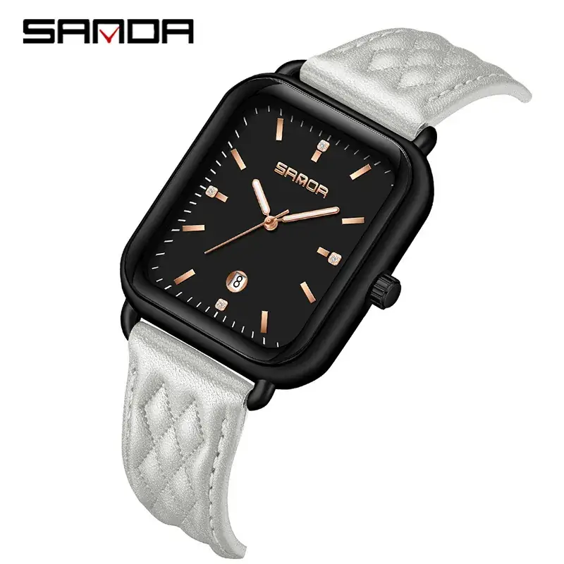 Sanda Black Quartz Men's Watch with Calendar - Image 12
