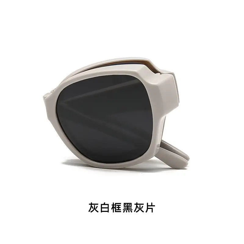 Men Sunglasses White Frame Polarized Driving Mirror — feature 22