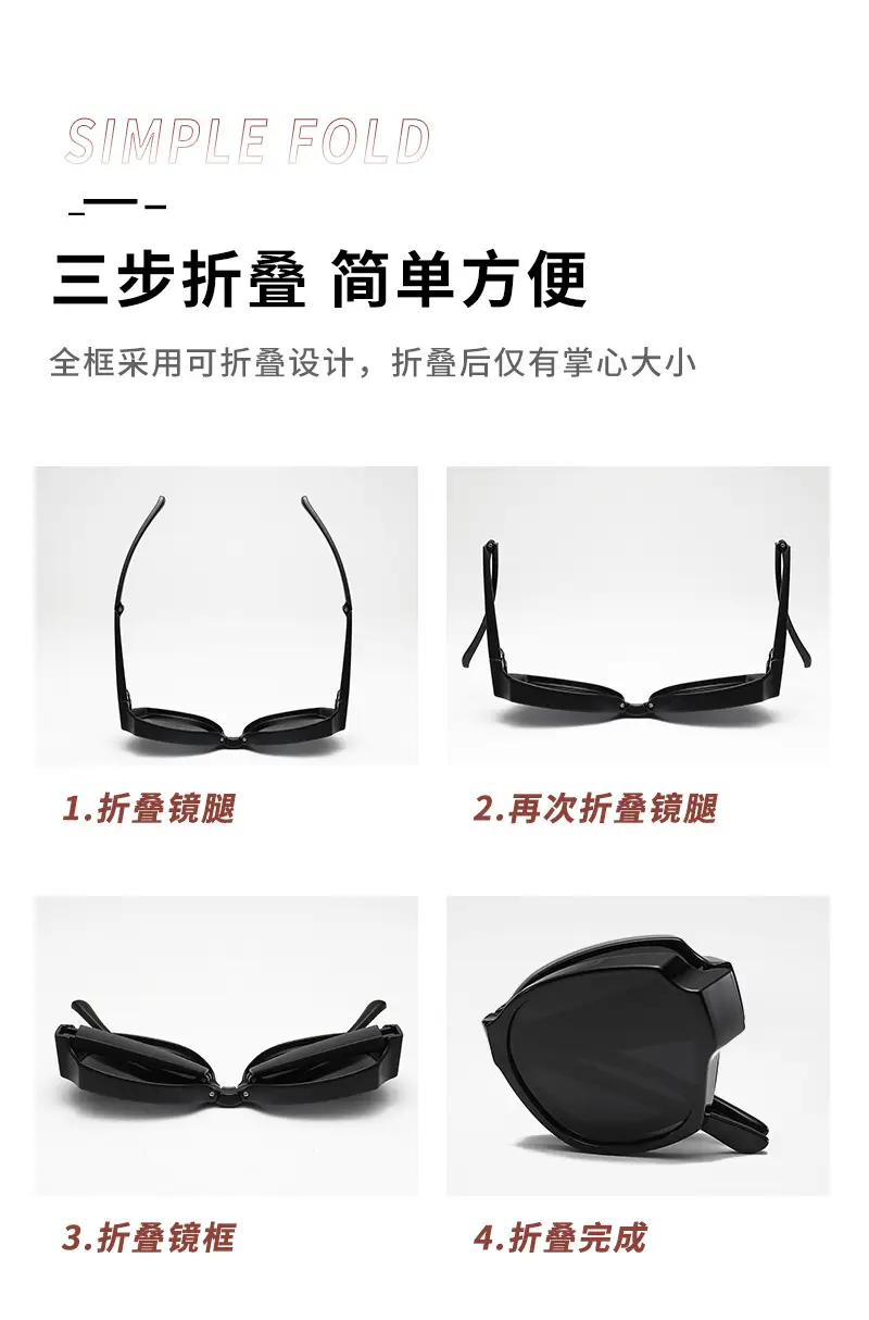 Men Sunglasses White Frame Polarized Driving Mirror — feature 5