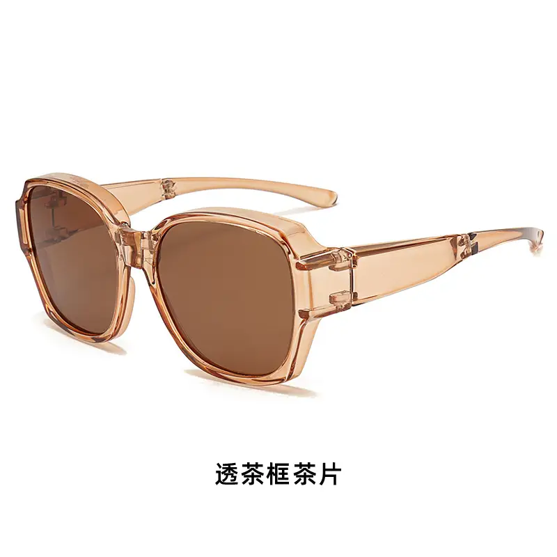 Men Sunglasses White Frame Polarized Driving Mirror