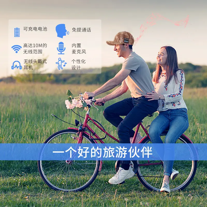 Bluetooth Headset with Peaked Cap for Christmas Gift - Image 5