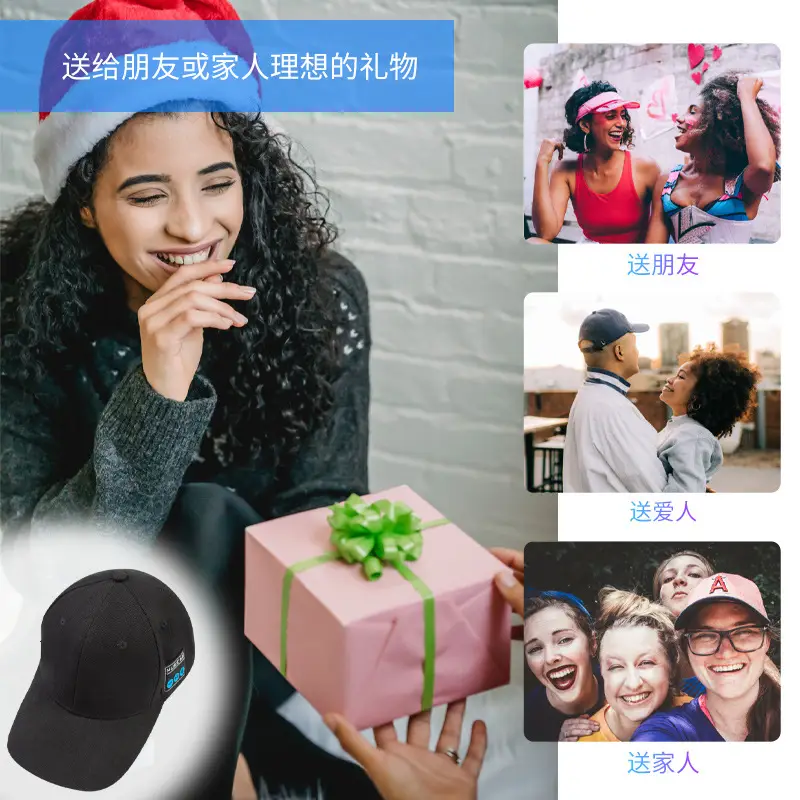 Bluetooth Headset with Peaked Cap for Christmas Gift - Image 6