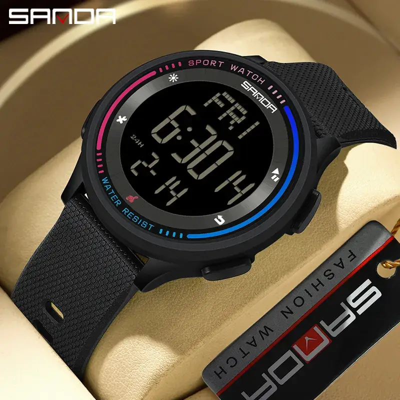 Sanda Luminous Waterproof Youth Watch Orange - Image 23