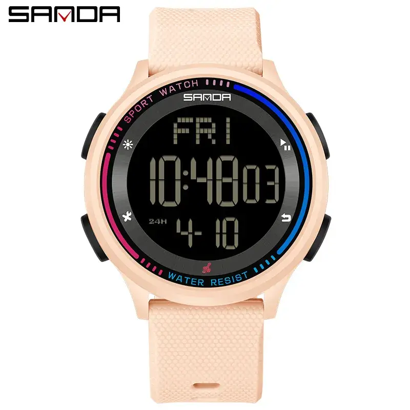 Sanda Luminous Waterproof Youth Watch Orange - Image 25