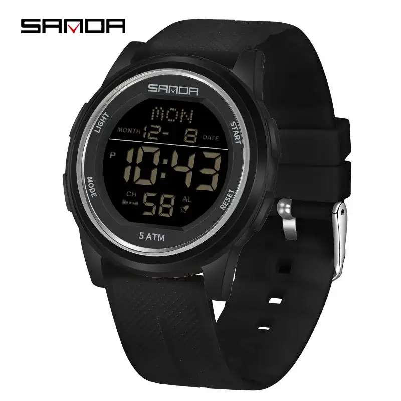 Sanda Luminous Waterproof Youth Watch Orange - Image 16