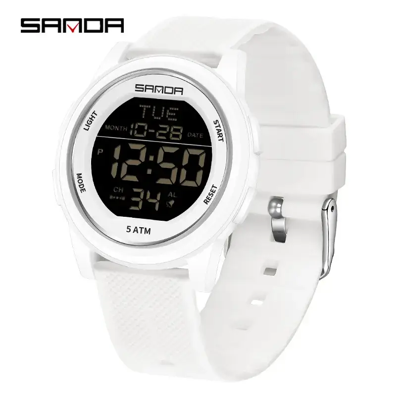 Sanda Luminous Waterproof Youth Watch Orange - Image 18