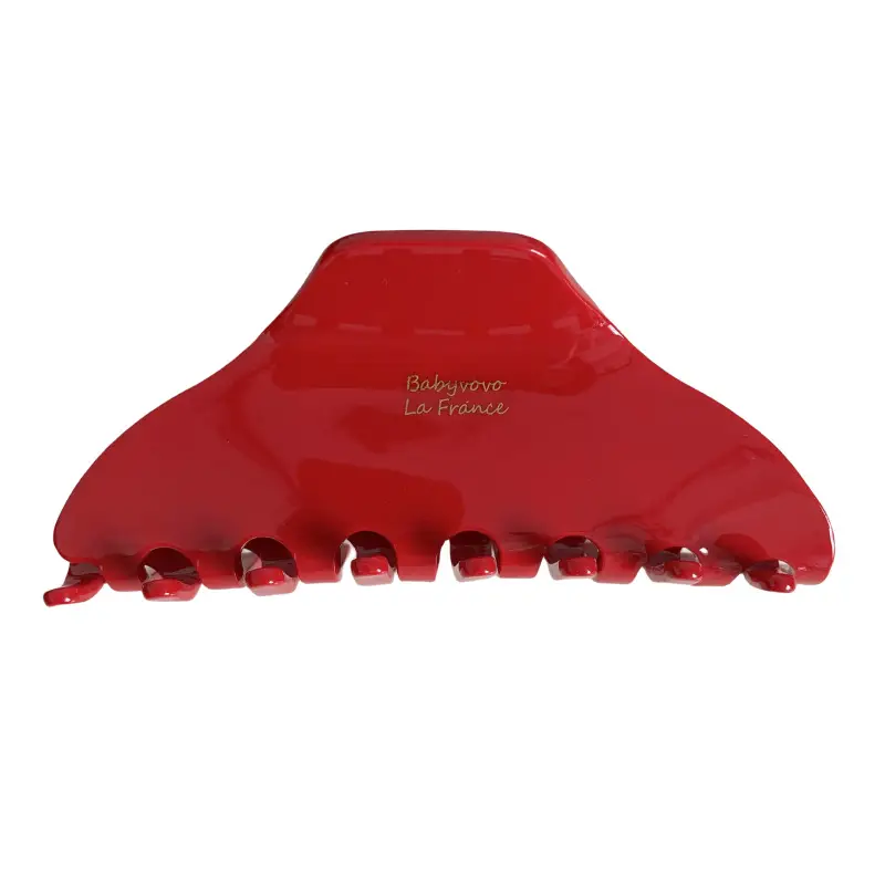 Red Series Glossy Hair Clips for Women