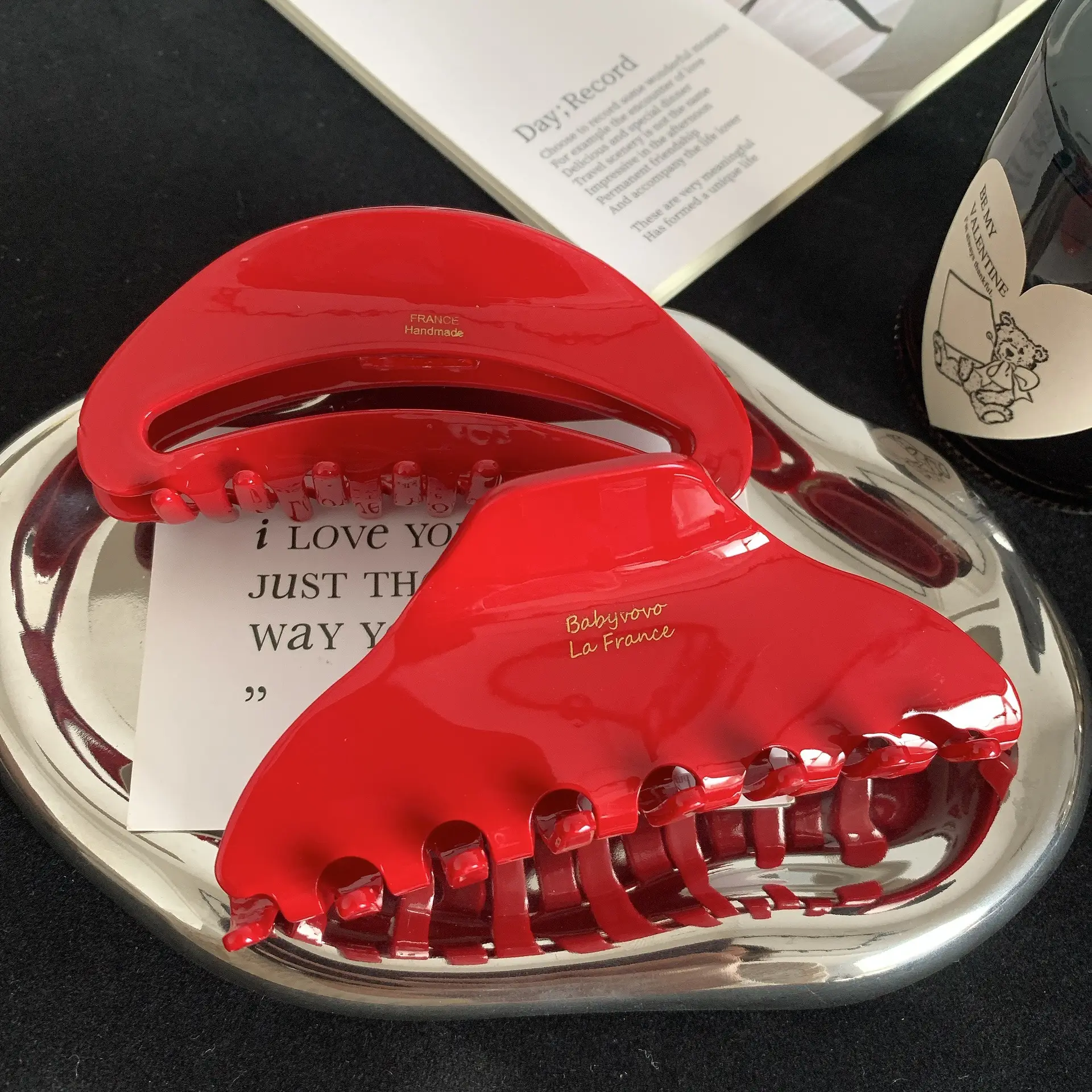Red Series Glossy Hair Clips for Women — feature 16