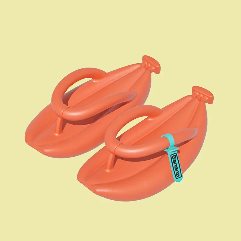 2023 Orange EVA Banana Flip Flops for Men Women