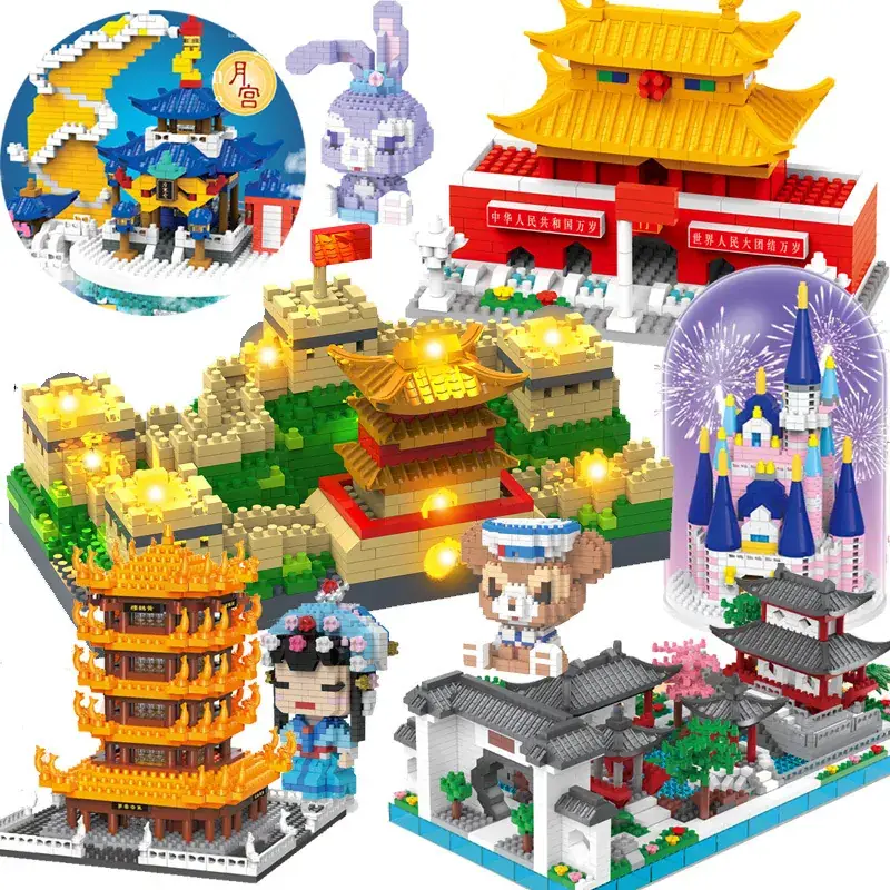 3D Building Blocks Tiananmen Garden Decor - Image 45