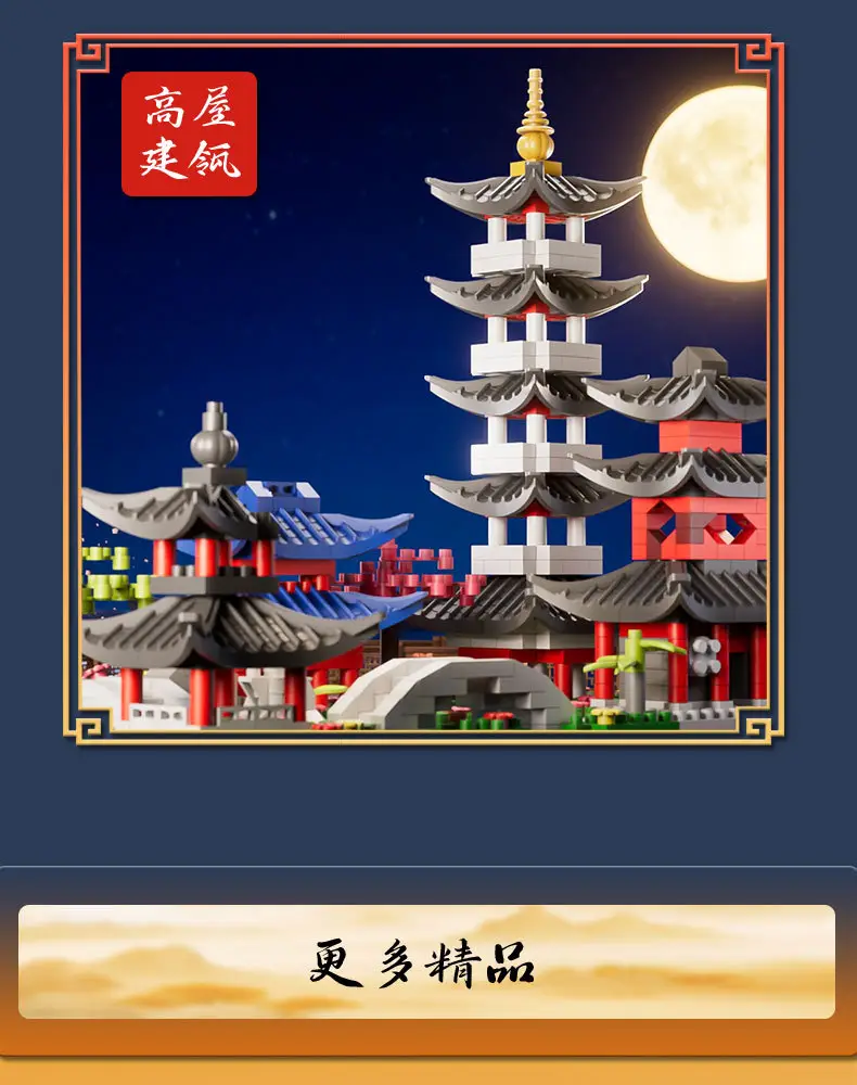 3D Building Blocks Tiananmen Garden Decor — feature 12