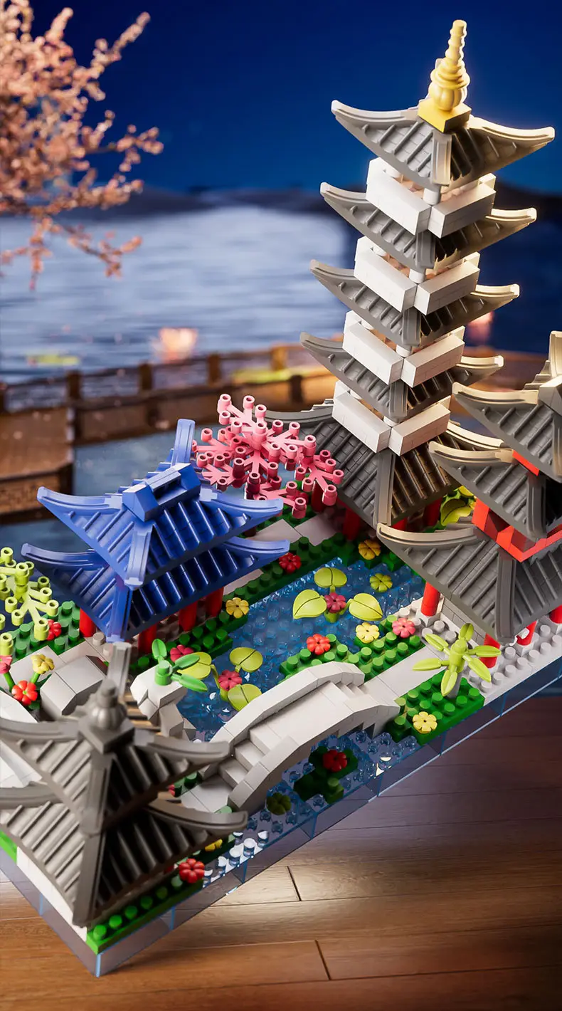 3D Building Blocks Tiananmen Garden Decor — feature 6