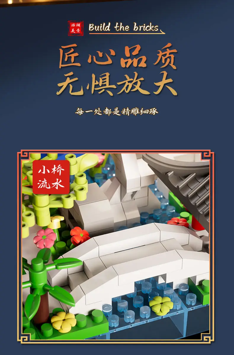 3D Building Blocks Tiananmen Garden Decor — feature 9
