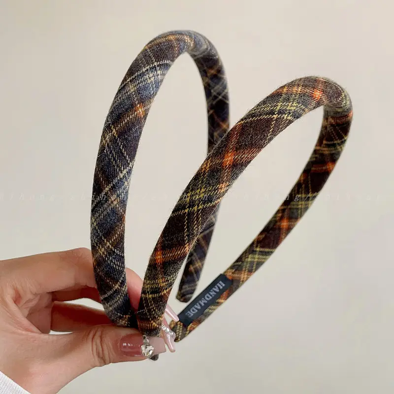Women Plaid Hair Bands for Stylish Outings — feature 11