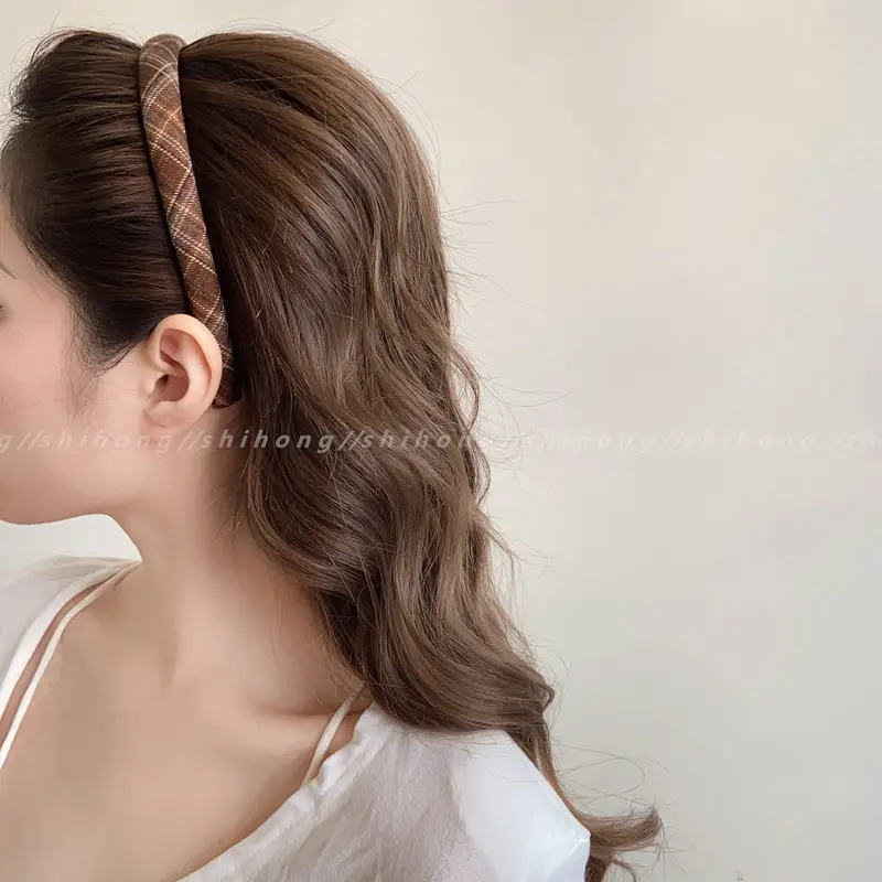 Women Plaid Hair Bands for Stylish Outings — feature 4