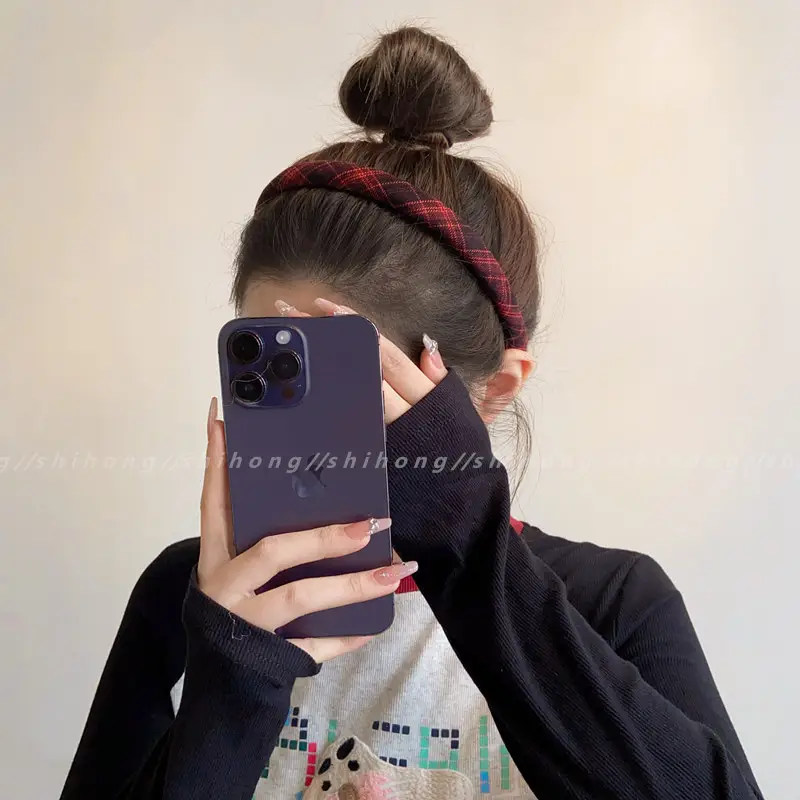 Women Plaid Hair Bands for Stylish Outings — feature 6