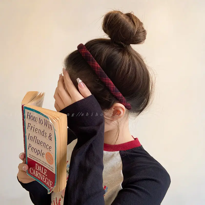 Women Plaid Hair Bands for Stylish Outings — feature 7