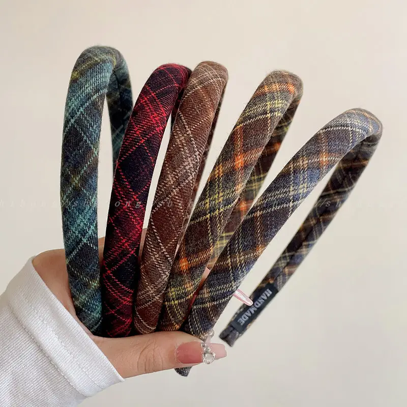 Women Plaid Hair Bands for Stylish Outings — feature 9