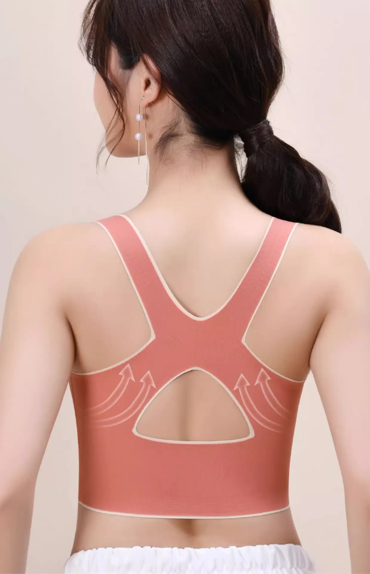 Wire-Free Cross Band Sports Bra for Large Busts — feature 19