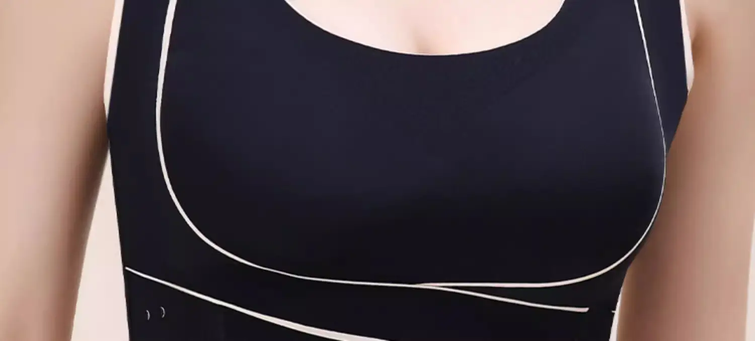 Wire-Free Cross Band Sports Bra for Large Busts — feature 2