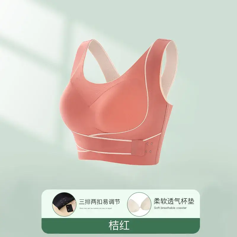 Wire-Free Cross Band Sports Bra for Large Busts