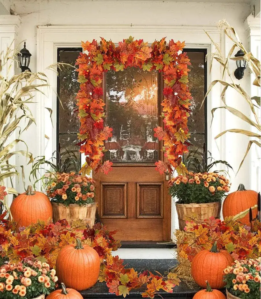 5.7 Ft Autumn Maple Leaf Vine Decor for Home & Parties — feature 2
