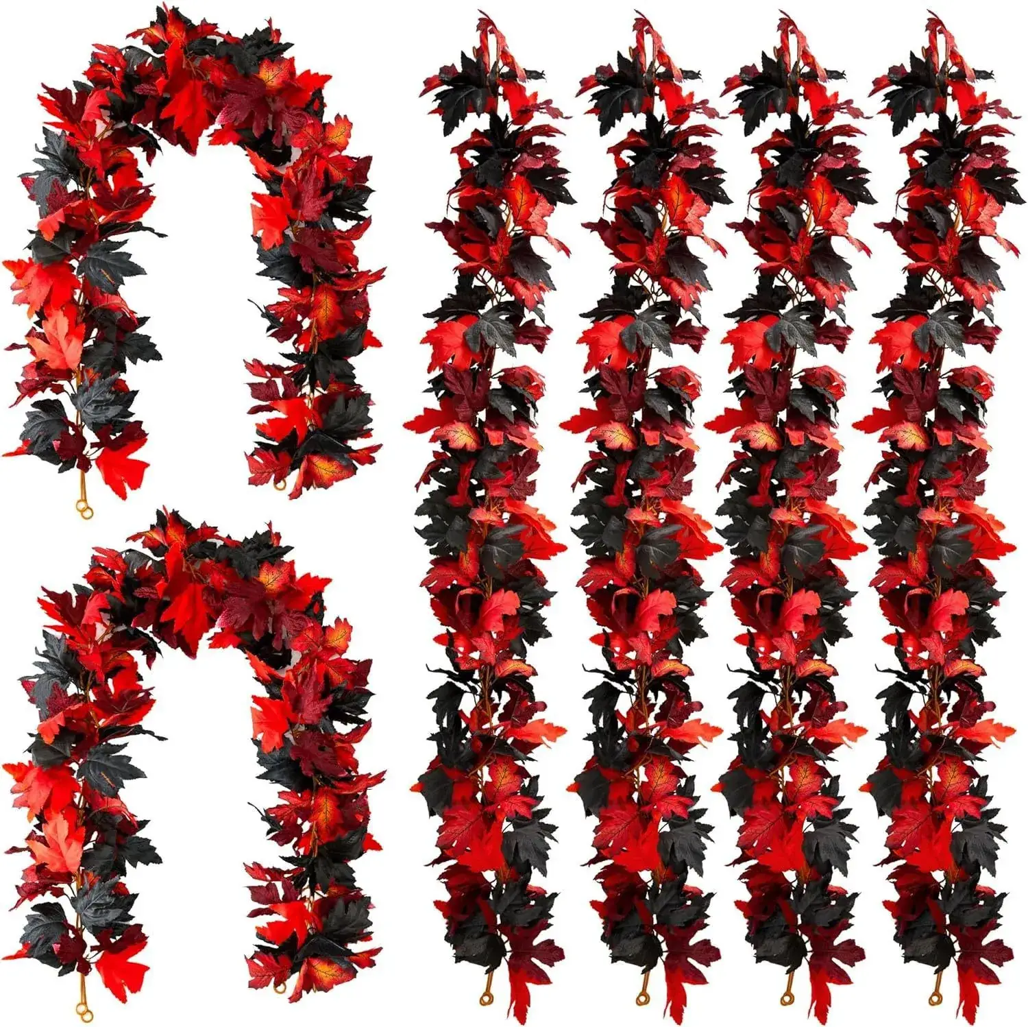 5.7 Ft Autumn Maple Leaf Vine Decor for Home & Parties - Image 10