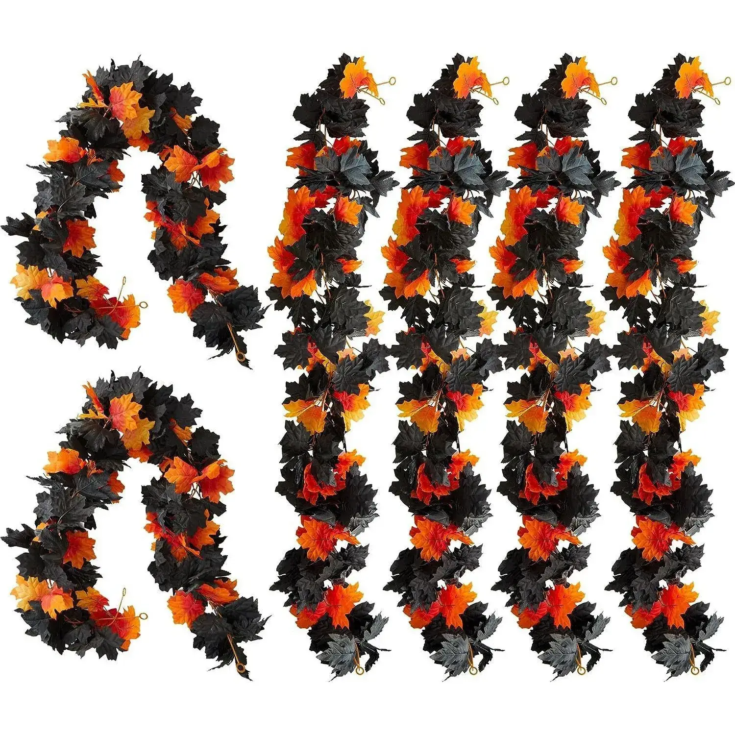 5.7 Ft Autumn Maple Leaf Vine Decor for Home & Parties - Image 9