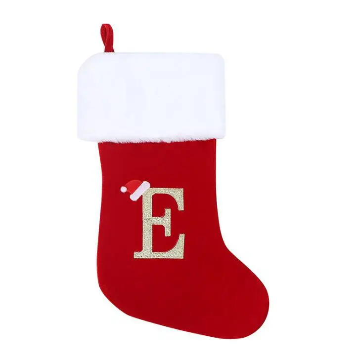 Red Velvet Christmas Socks with LOVE Embroidery — feature 11
