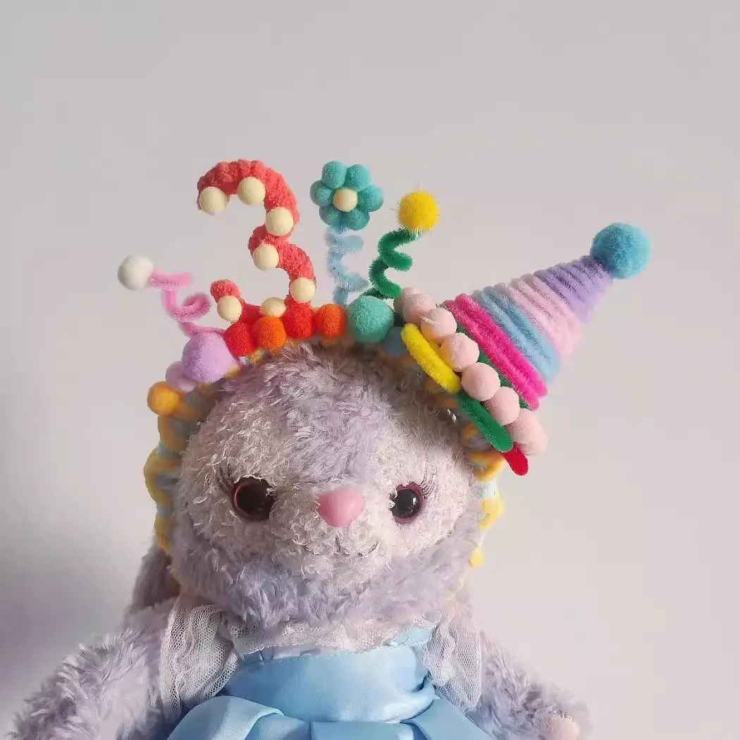 Handmade Rainbow Cake Twist Headband for Kids - Image 18