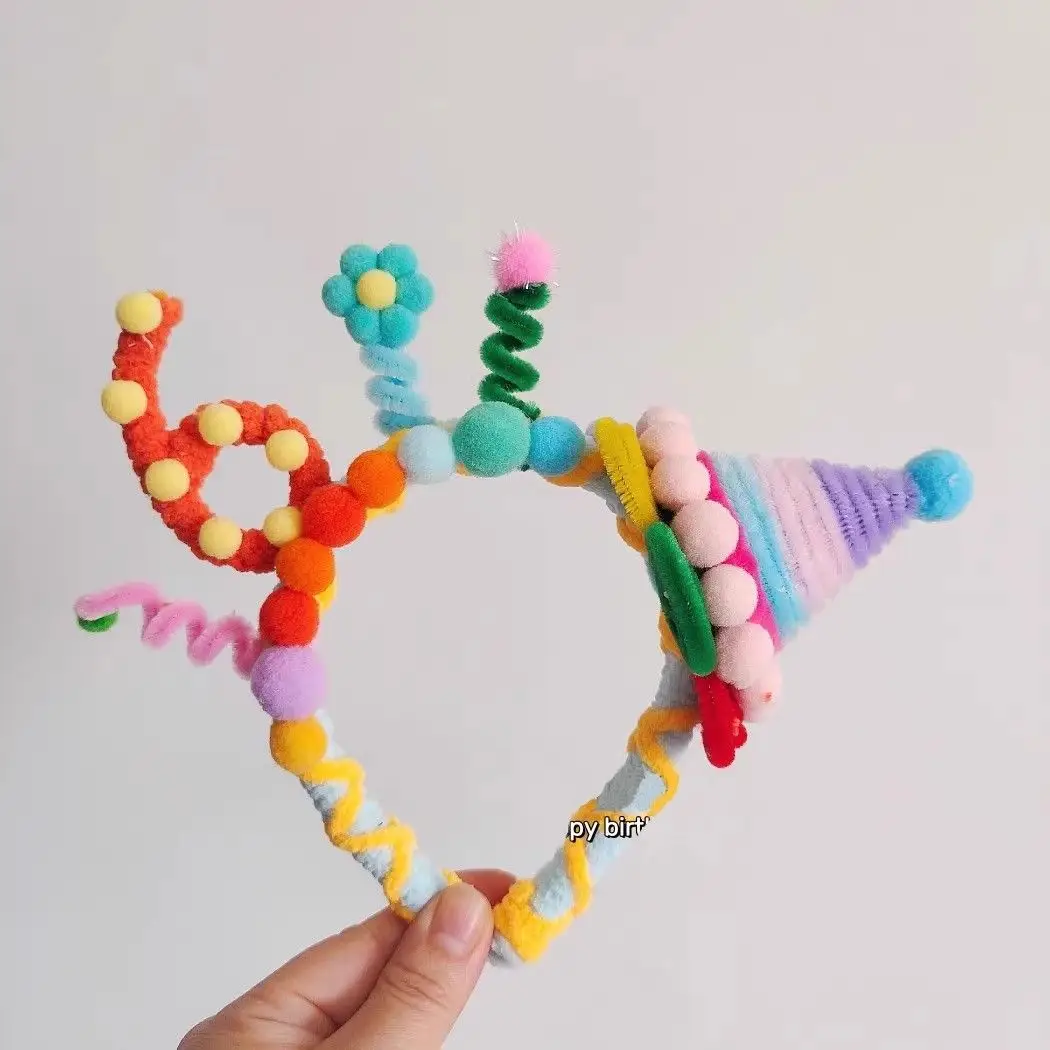 Handmade Rainbow Cake Twist Headband for Kids — feature 9
