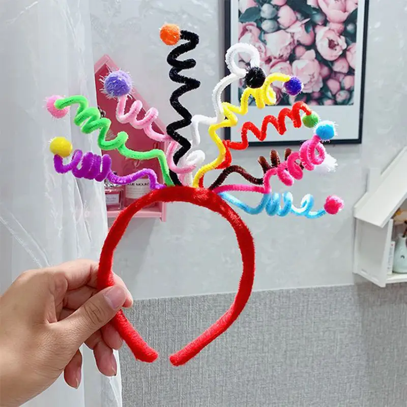 Handmade Rainbow Cake Twist Headband for Kids - Image 10