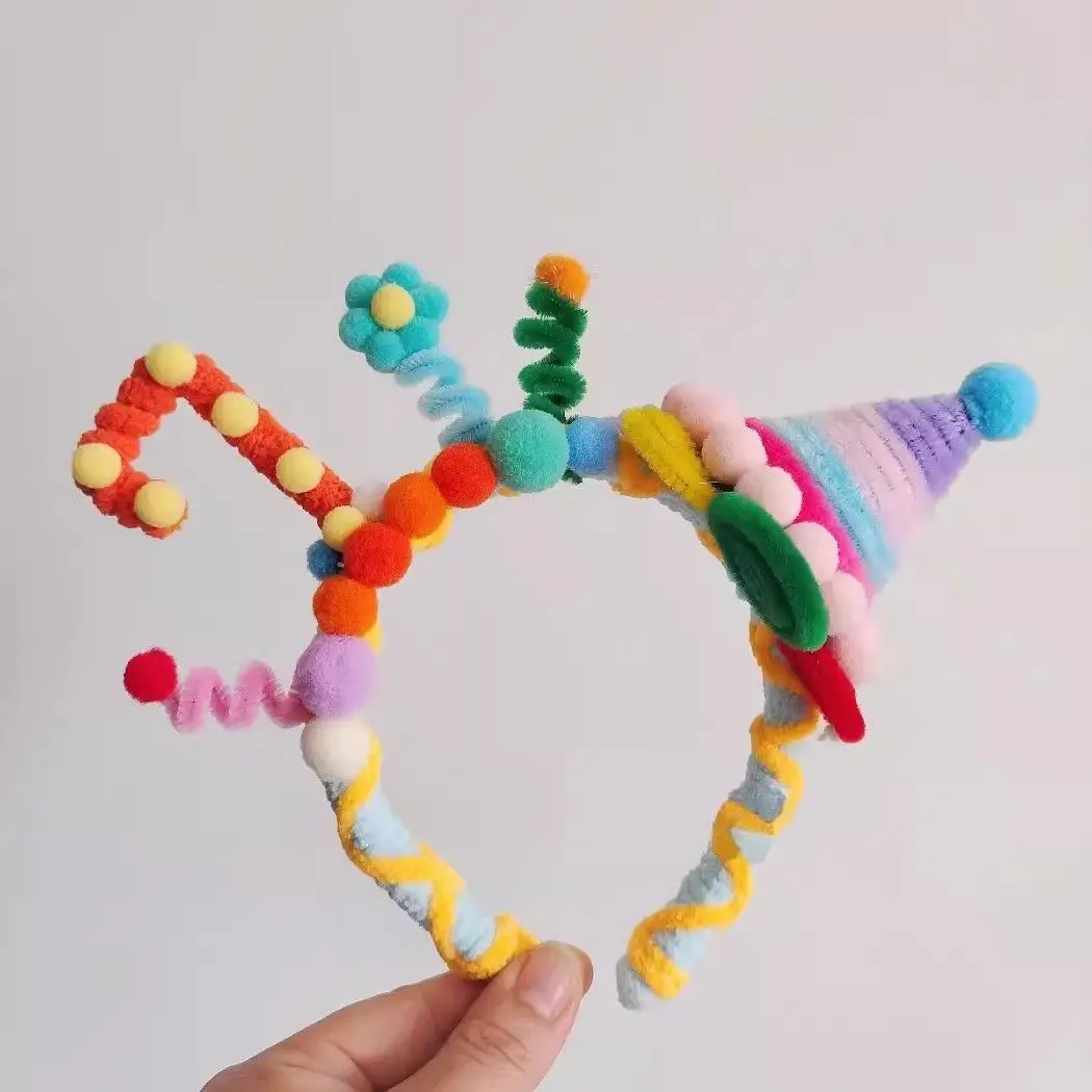 Handmade Rainbow Cake Twist Headband for Kids - Image 7