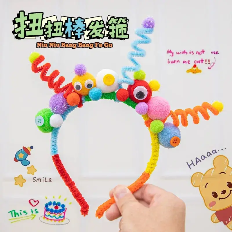 Handmade Rainbow Cake Twist Headband for Kids - Image 9
