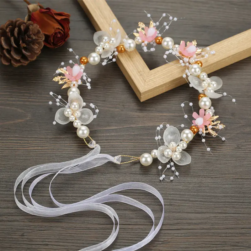 Princess Hairband with Pearl & Gold Accents - Image 2