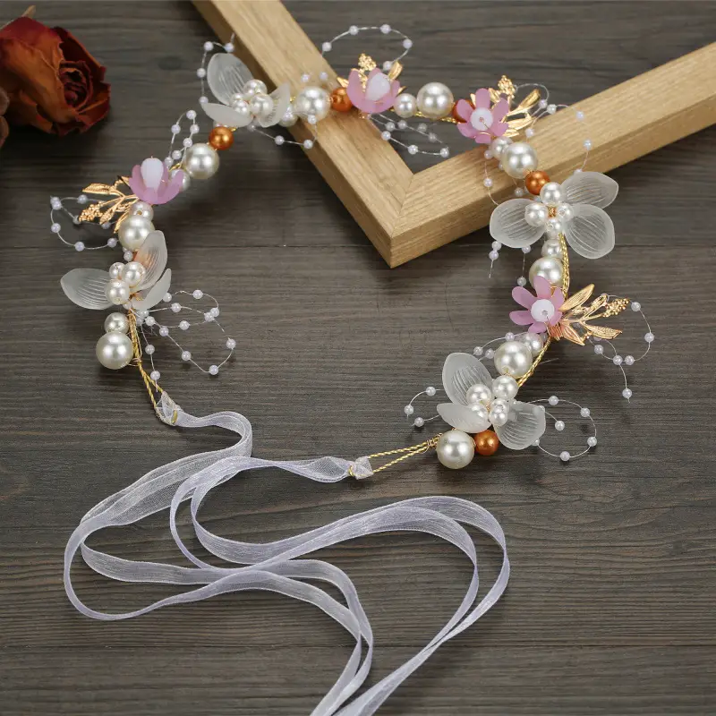 Princess Hairband with Pearl & Gold Accents — feature 7