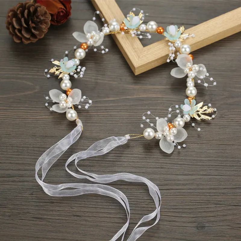Princess Hairband with Pearl & Gold Accents - Image 3