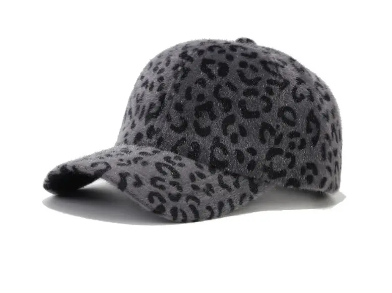 Leopard Print Fluffy Beanie for Women Winter Warm — feature 7