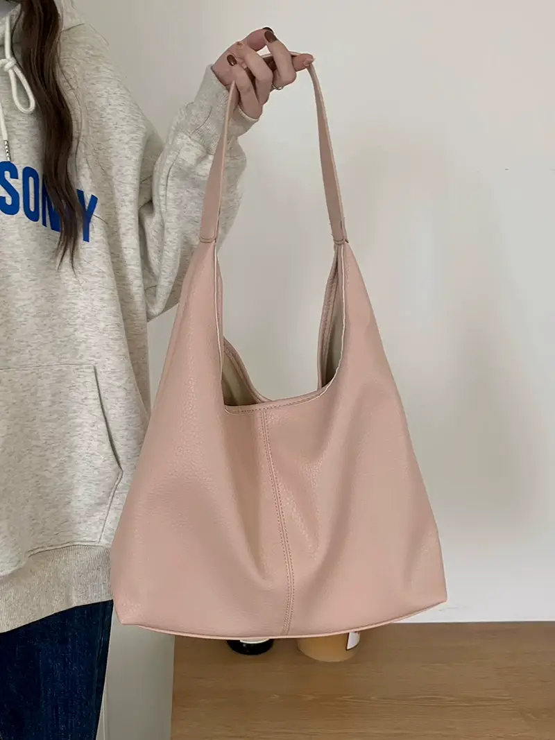 Large Capacity Korean Style Leather Shoulder Bag Women — feature 8