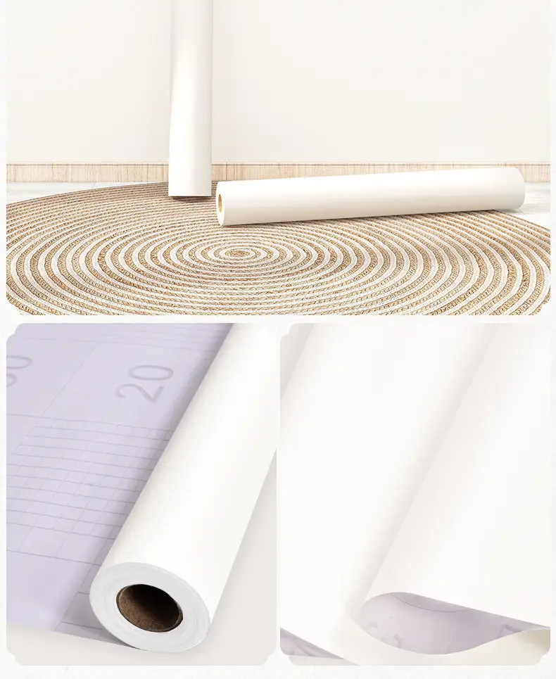 Putty White Non-Transparent Solid Color Self-Adhesive Wallpaper for Student Dormitory Rental Room Wall Background Waterproof and Moisture-Proof — feature 11