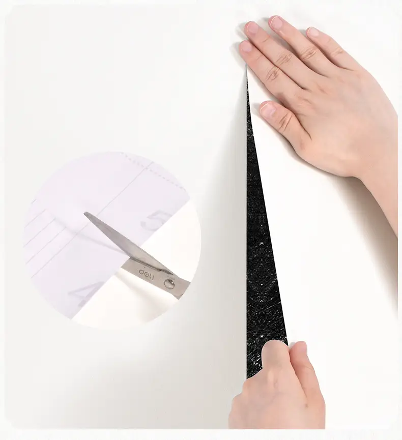 Putty White Non-Transparent Solid Color Self-Adhesive Wallpaper for Student Dormitory Rental Room Wall Background Waterproof and Moisture-Proof — feature 22