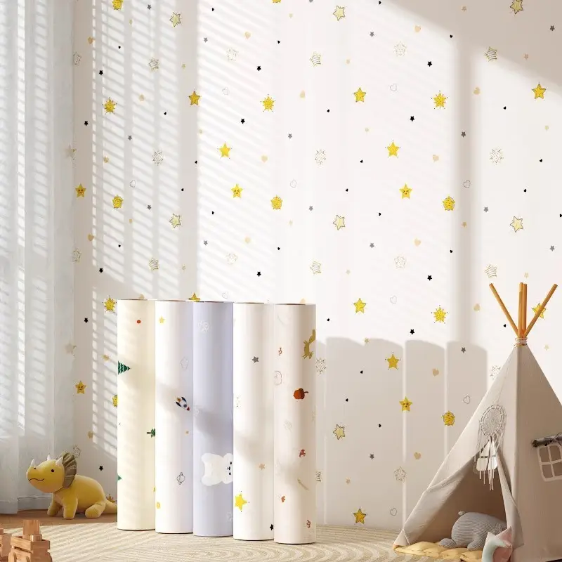 Putty White Non-Transparent Solid Color Self-Adhesive Wallpaper for Student Dormitory Rental Room Wall Background Waterproof and Moisture-Proof
