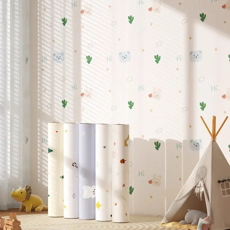 Putty White Non-Transparent Solid Color Self-Adhesive Wallpaper for Student Dormitory Rental Room Wall Background Waterproof and Moisture-Proof