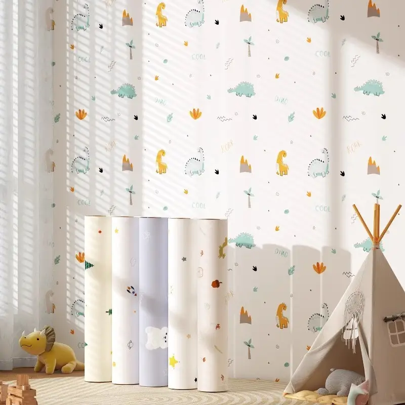 Putty White Non-Transparent Solid Color Self-Adhesive Wallpaper for Student Dormitory Rental Room Wall Background Waterproof and Moisture-Proof